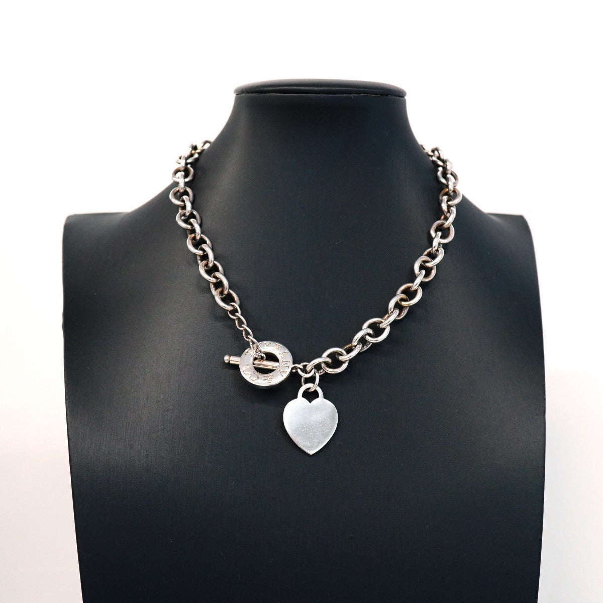 【5jhb0609】ティファニー ネックレス ハートタグ/トグル シルバー925【中古】レディース
