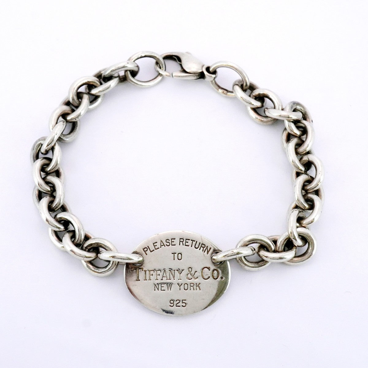 【5jhb0610】ティファニー ブレスレット リターントゥ/オーバル シルバー925【中古】レディース