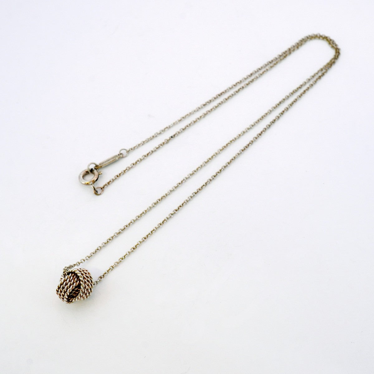 【5jhb0615】ティファニー ネックレス ツイストノット シルバー925【中古】レディース