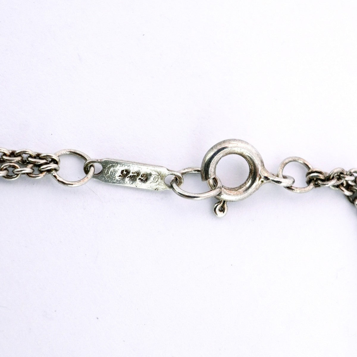 【5jhb0616】ティファニー ネックレス インフィニティ/ダブルチェーン シルバー925【中古】レディース