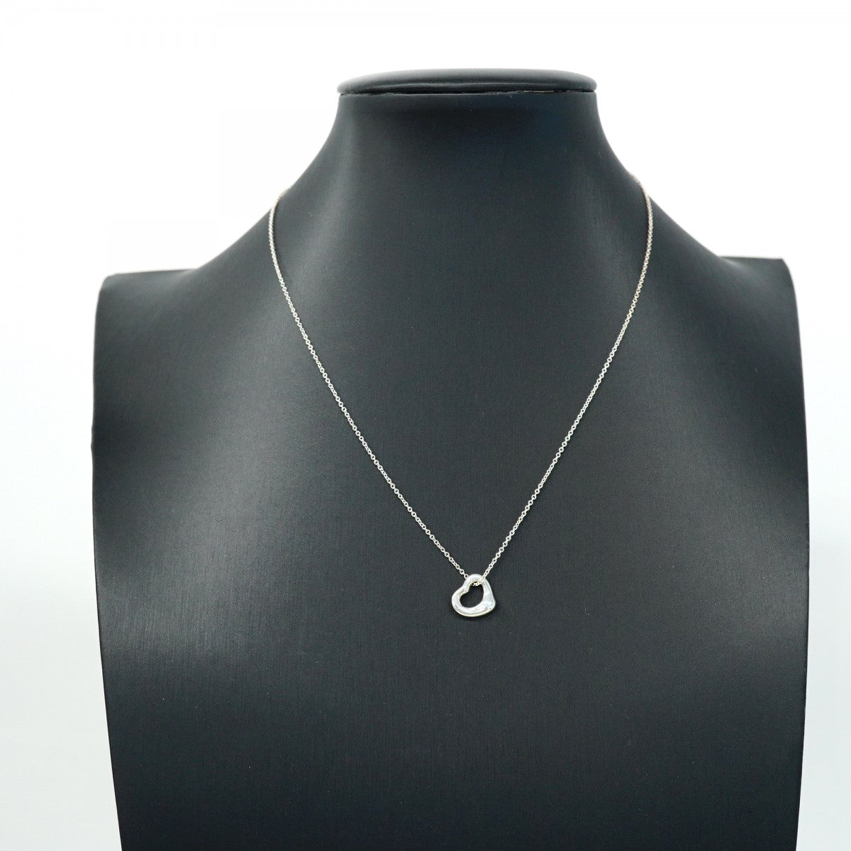 【5jhb0627】ティファニー ネックレス オープンハート シルバー925【中古】レディース