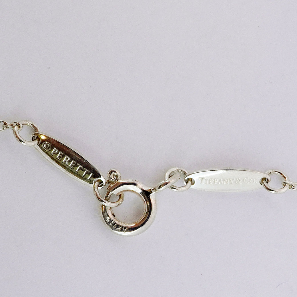 【5jhb0627】ティファニー ネックレス オープンハート シルバー925【中古】レディース
