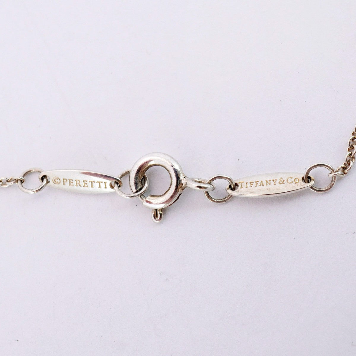 【5jhb0628】ティファニー ネックレス バイザヤード シルバー925 アクアマリン ブルー【中古】レディース