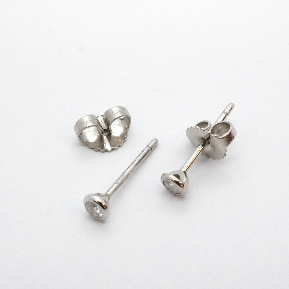 【5jhb0635】ティファニー ピアス バイザヤード 1PD Pt950 プラチナ ダイヤモンド【中古】レディース