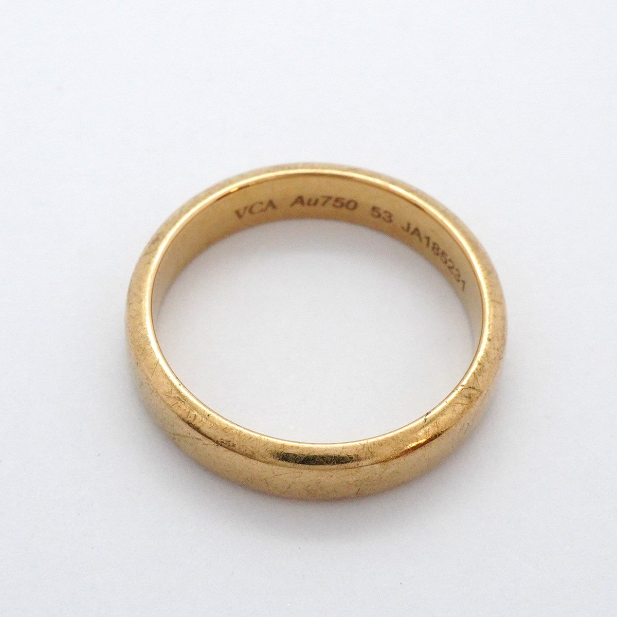 【5jhb0640】ヴァンクリーフ&アーペル リング トゥジュール/マリッジリング K18YG イエローゴールド #53【中古】レディース
