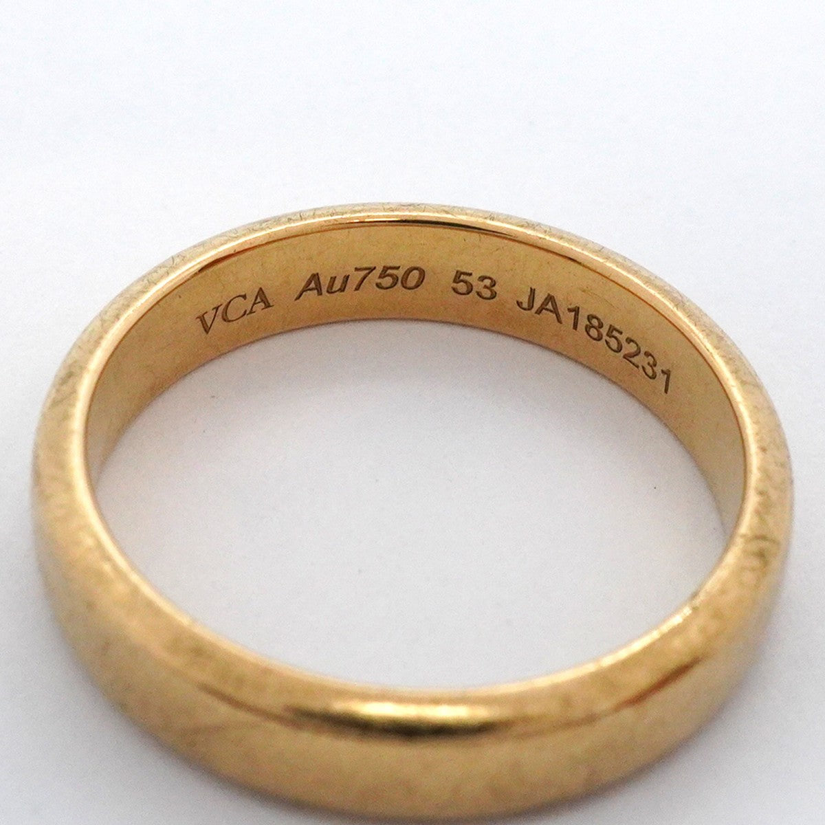 【5jhb0640】ヴァンクリーフ&アーペル リング トゥジュール/マリッジリング K18YG イエローゴールド #53【中古】レディース