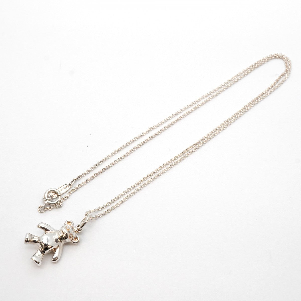 【5jhb0641】ティファニー ネックレス クマ シルバー925【中古】レディース