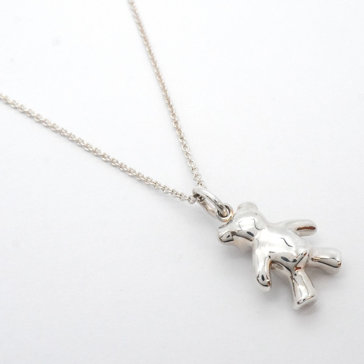【5jhb0641】ティファニー ネックレス クマ シルバー925【中古】レディース
