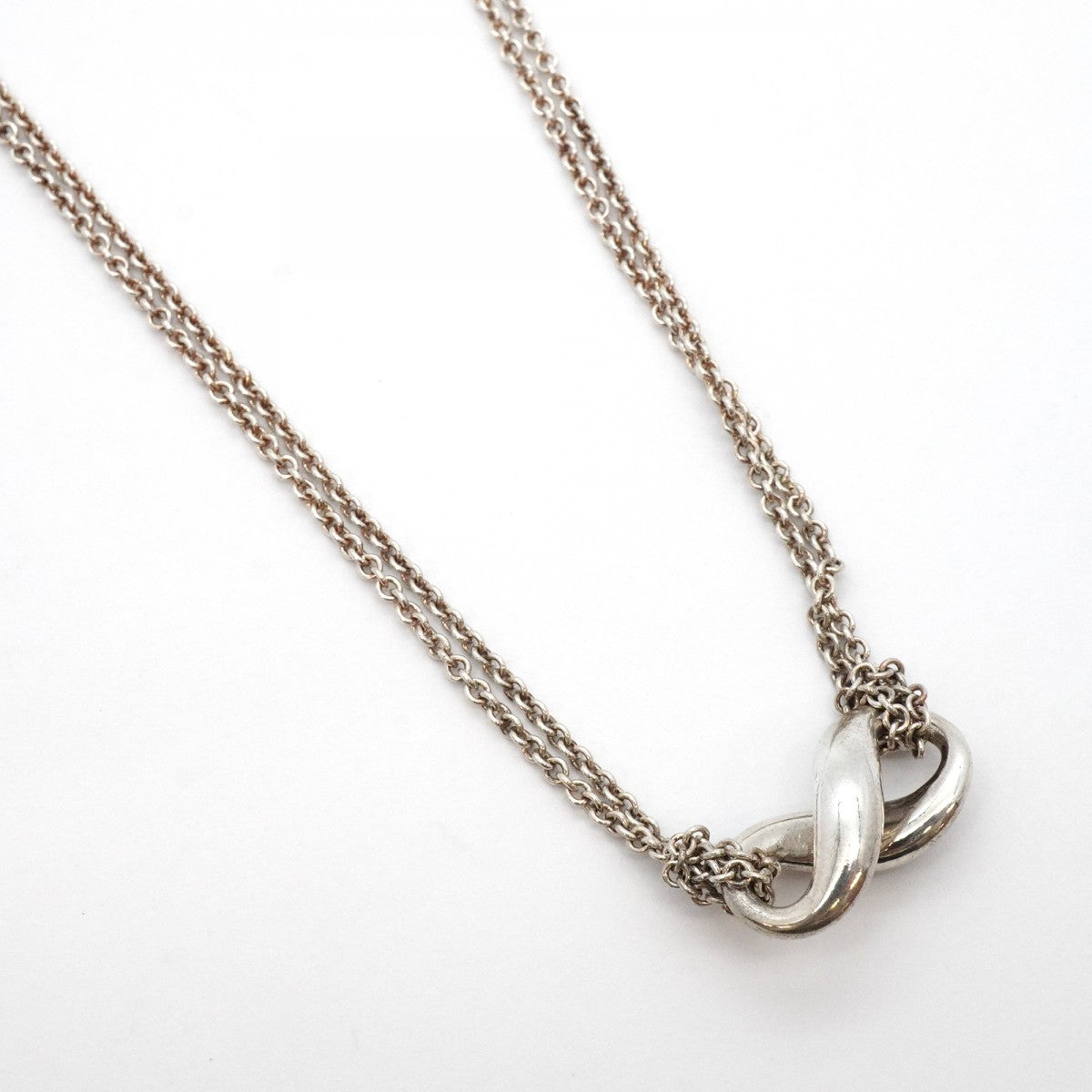 【5jhb0648】ティファニー ネックレス インフィニティ シルバー925【中古】レディース