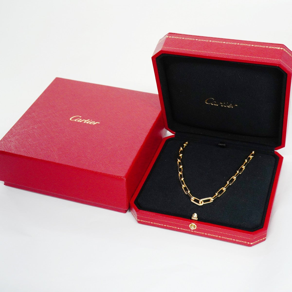 【5jhb0781】カルティエ ネックレス サントスドゥカルティエ K18YG イエローゴールド【中古】メンズ レディース ユニセックス