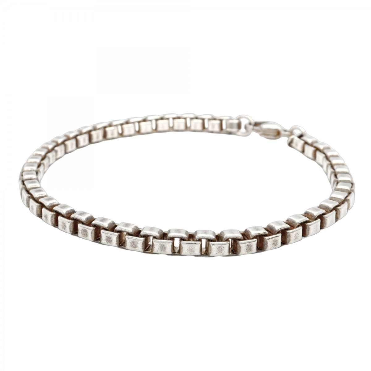 【美品】19.4cmTiffanyティファニー ベネチアン ブレスレット 925 5jib0598】ティファニー ブレスレット ベネチアン シルバー925