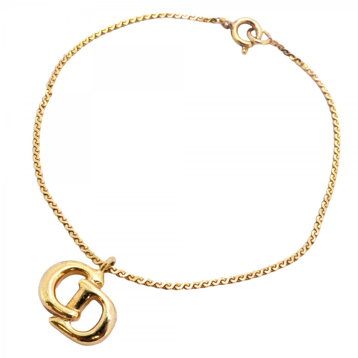 5jib0631】クリスチャンディオール ブレスレット CDロゴ GP