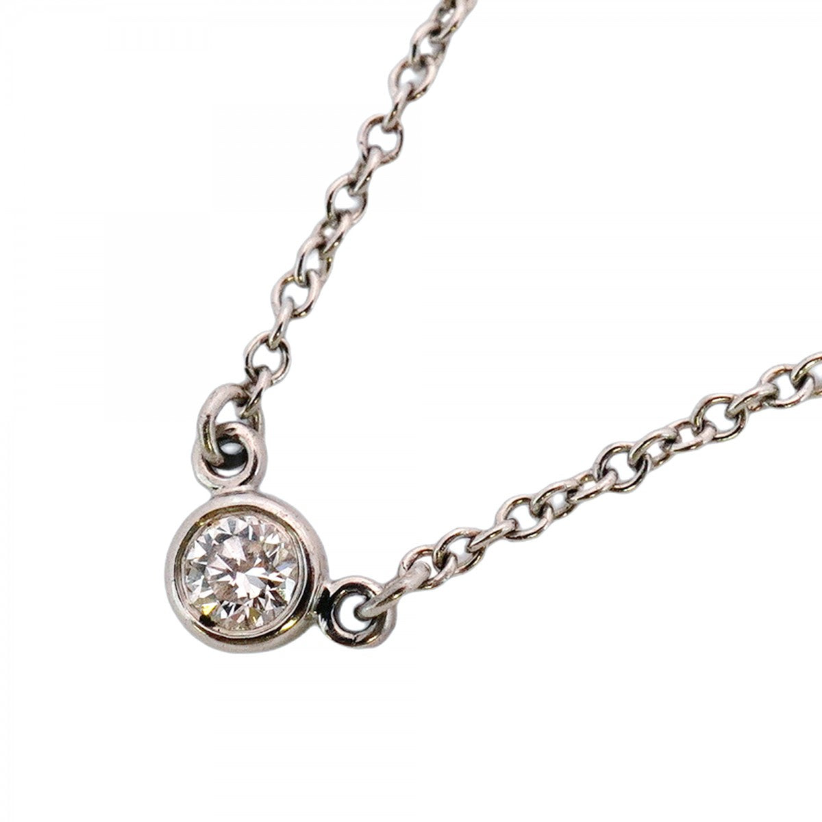 5jib0734】ティファニー ネックレス バイザヤード 1PD Pt950