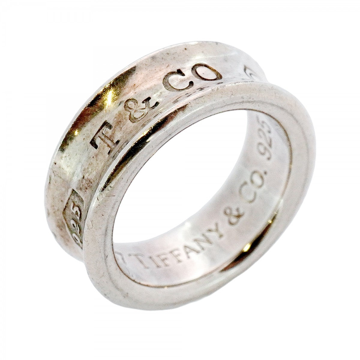 【極美品】ティファニー　ナローリング　スリム　6号　シルバー925 TIFFANY&Co.】ティファニー ノーツ 6号 リング・指輪 シルバー
