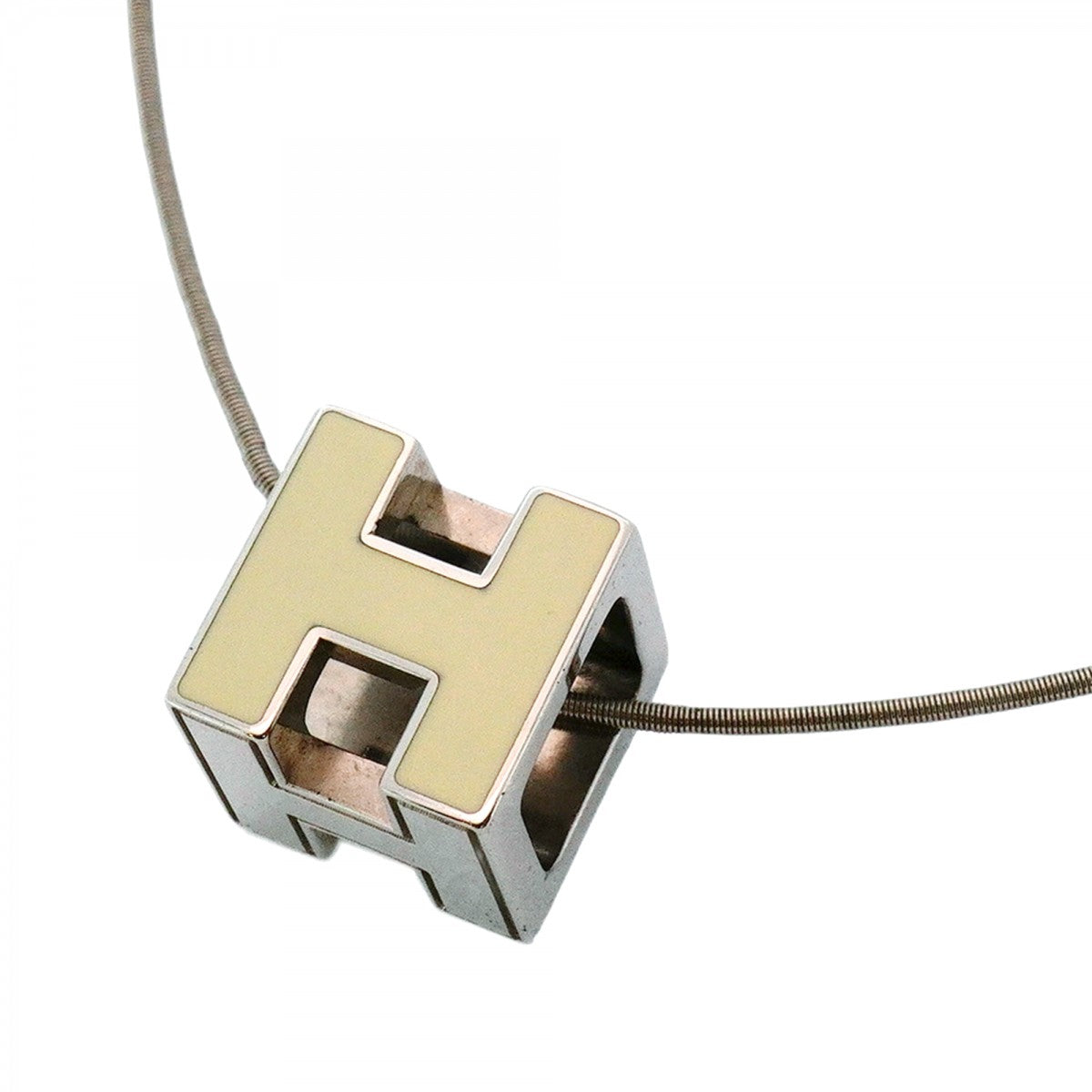 5jmb0332】エルメス ネックレス カージュドアッシュ メタル