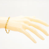 【5jmb0387】クリスチャンディオール ブレスレット CDロゴ GPメッキ ゴールド【中古】レディース