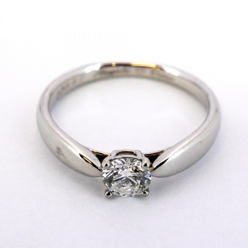 【5jmb0453】ティファニー リング ハーモニー 1PD Pt950 プラチナ ダイヤモンド 0.34ct 9.5号【中古】レディース