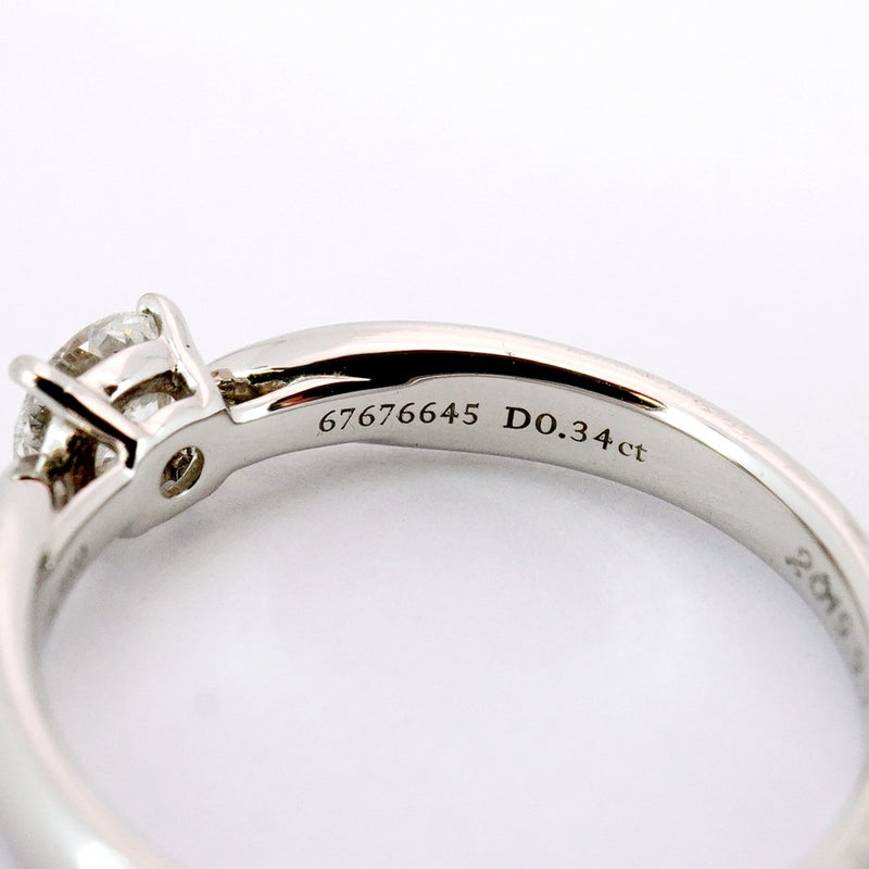【5jmb0453】ティファニー リング ハーモニー 1PD Pt950 プラチナ ダイヤモンド 0.34ct 9.5号【中古】レディース