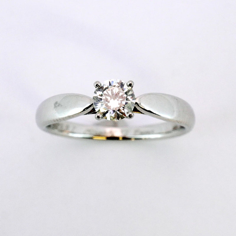 【5jmb0453】ティファニー リング ハーモニー 1PD Pt950 プラチナ ダイヤモンド 0.34ct 9.5号【中古】レディース