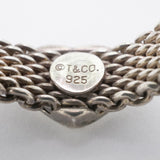 【5jmb0454】ティファニー リング サマセット/メッシュ/ハート シルバー925 14号【中古】レディース