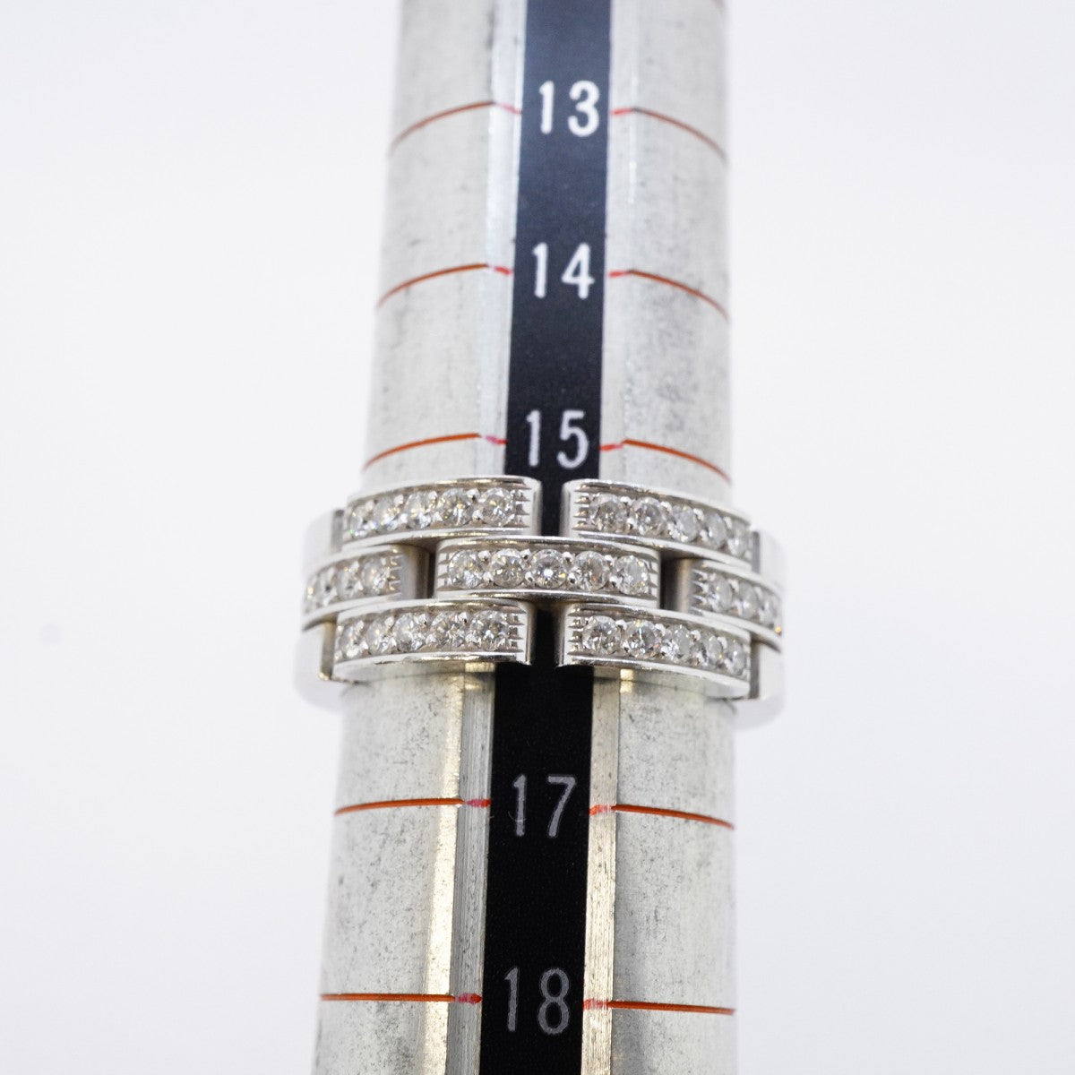 【5jmb0461】カルティエ リング マイヨンパンテール K18WG ホワイトゴールド ダイヤモンド #57【中古】メンズ レディース ユニセックス