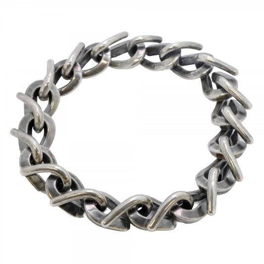 【5jmb0463】ティファニー ブレスレット フォージ/ラージリンク シルバー925【中古】メンズ