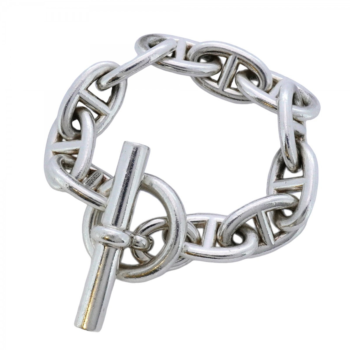 5job0346】エルメス ブレスレット シェーヌダンクル TGM 11コマ