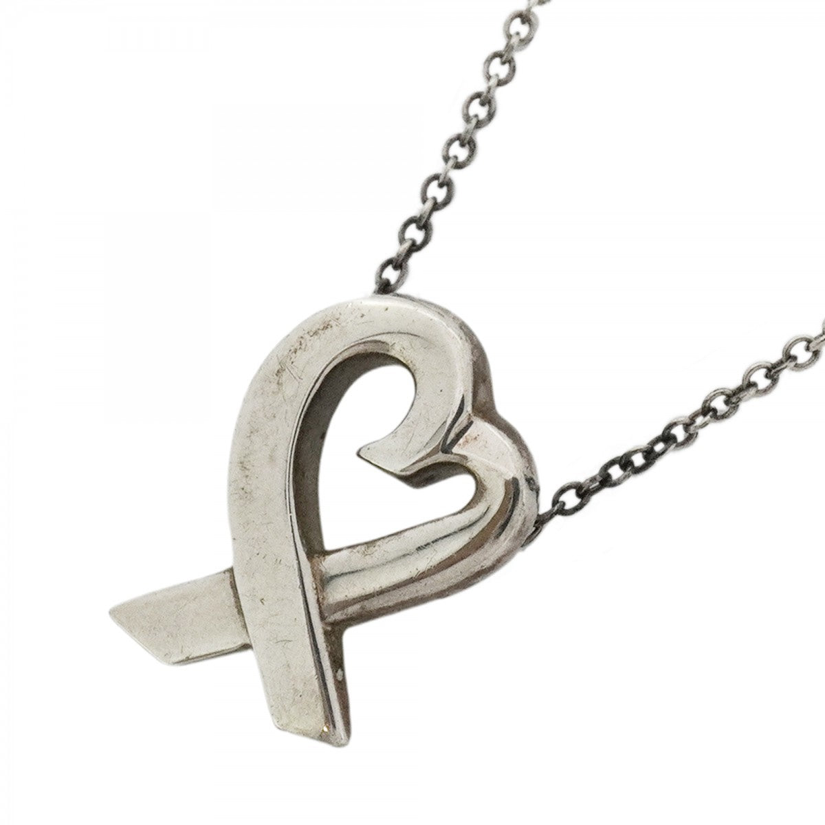 5jpb0004】ティファニー ネックレス ラビングハート シルバー925【中古