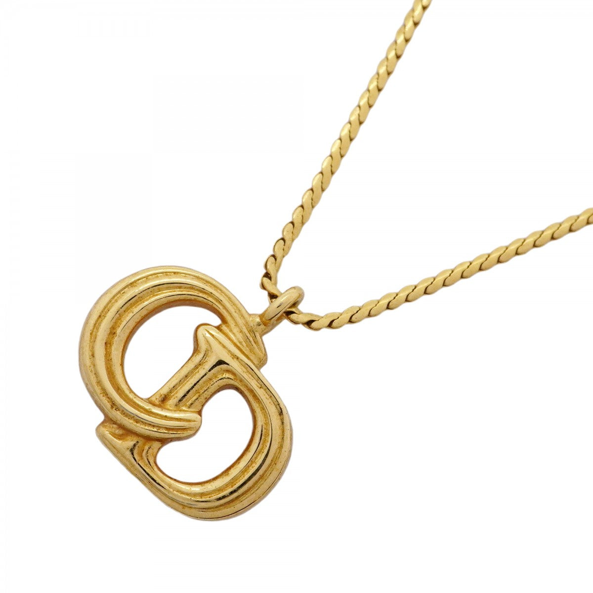 5jpb0016】クリスチャンディオール ネックレス CDロゴ GPメッキ