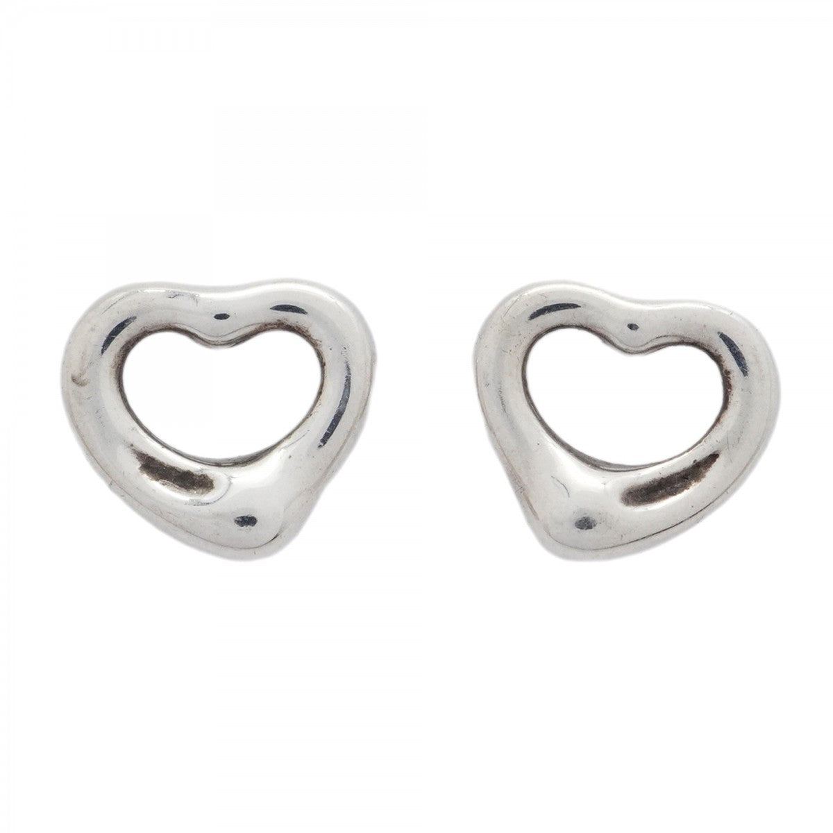 5jpb0048】ティファニー ピアス オープンハート シルバー925【中古