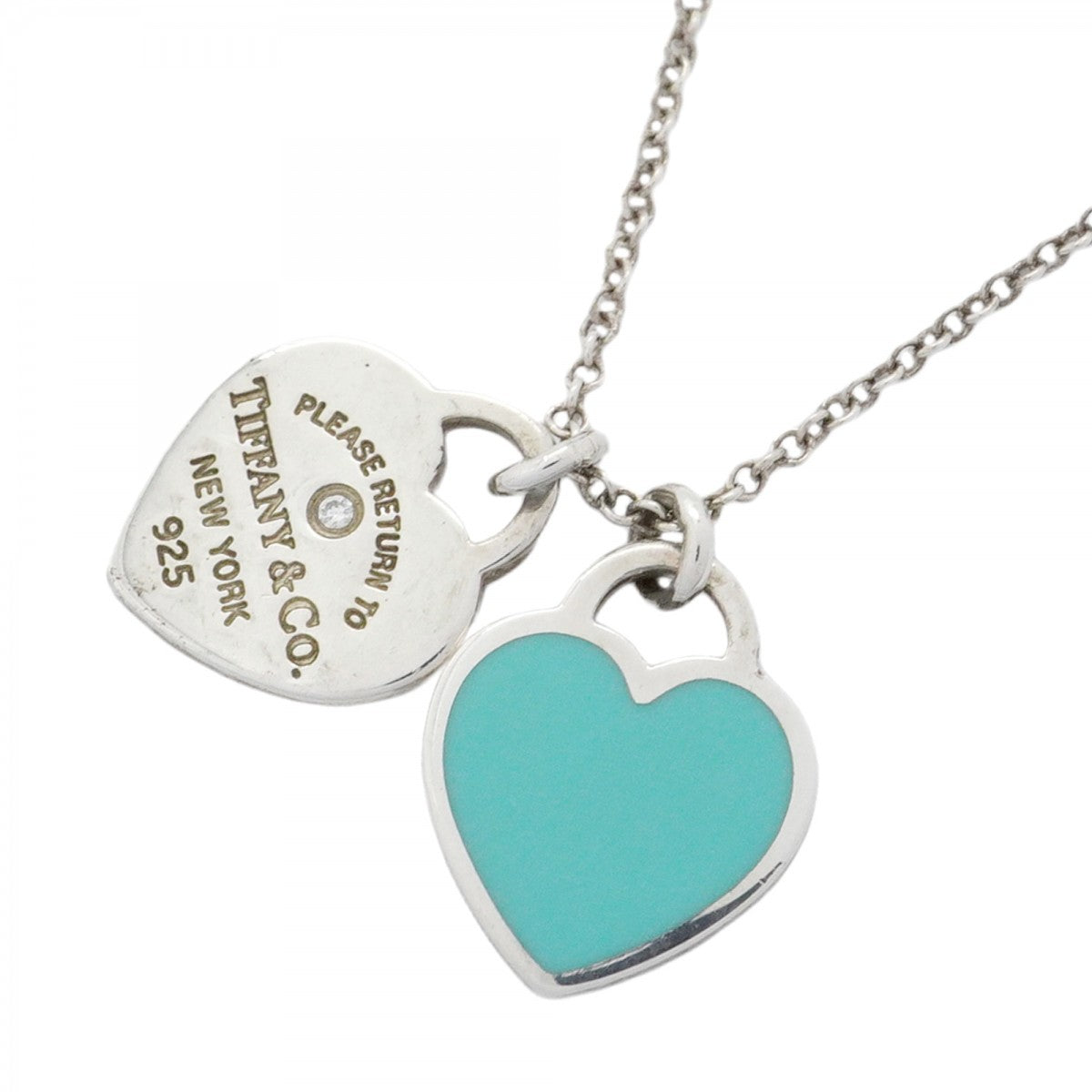 5jpb0143】ティファニー ネックレス ダブルリターントゥハート 1PD