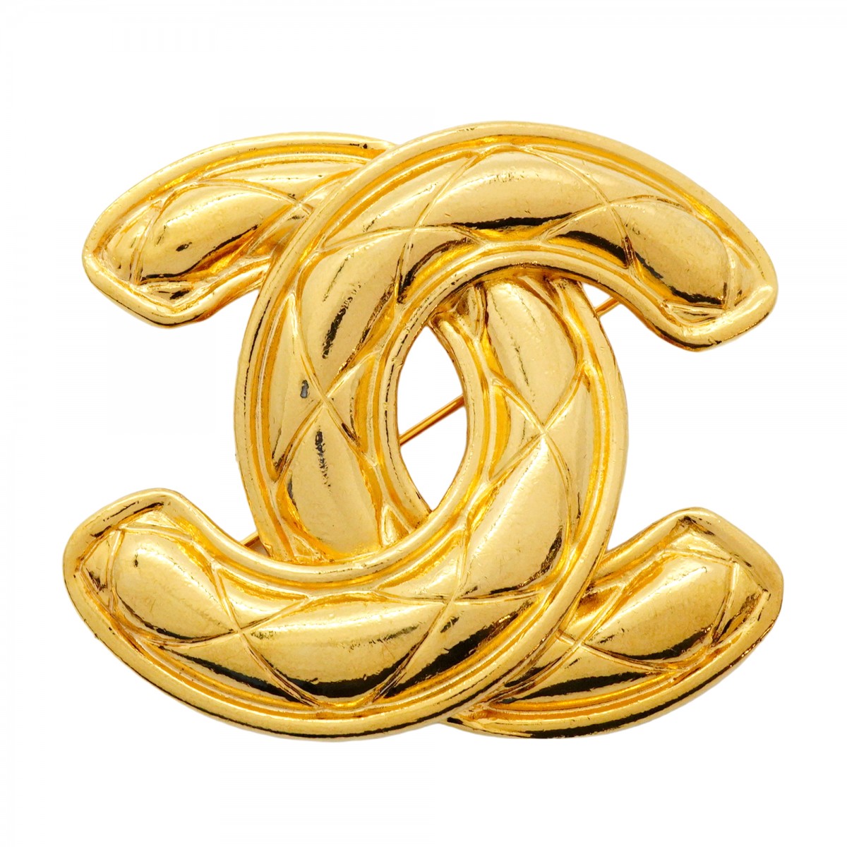 5jpb0227】シャネル ブローチ ヴィンテージ ココマーク マトラッセ GP