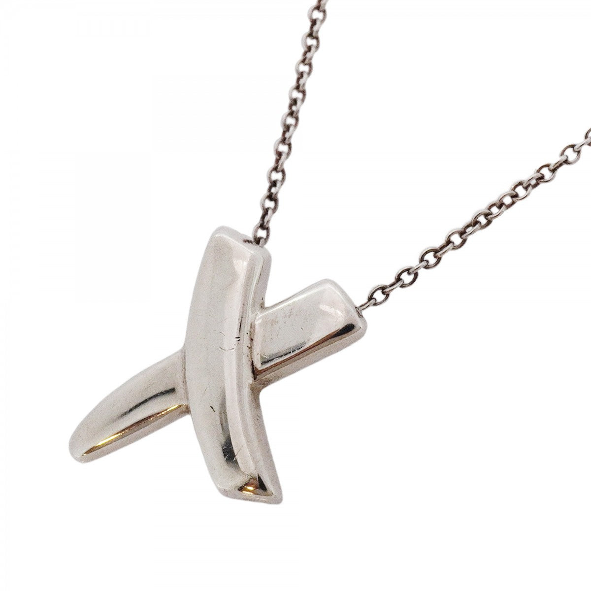 5jpb0415】ティファニー ネックレス キス シルバー925【中古