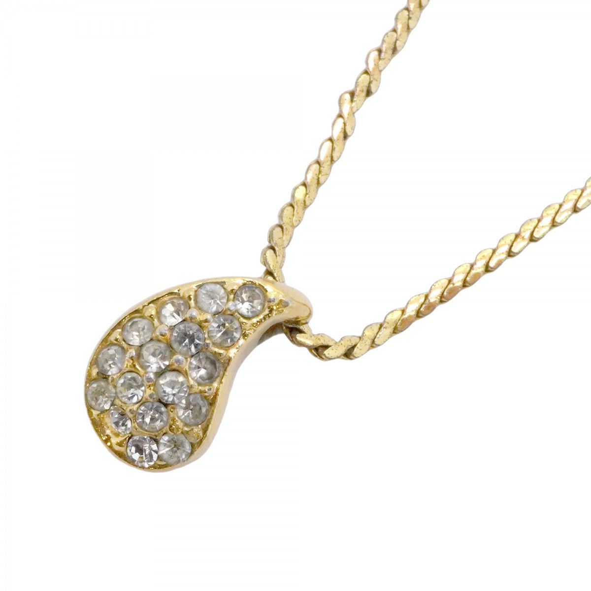 5jpb0471】クリスチャンディオール ネックレス GPメッキ ライン