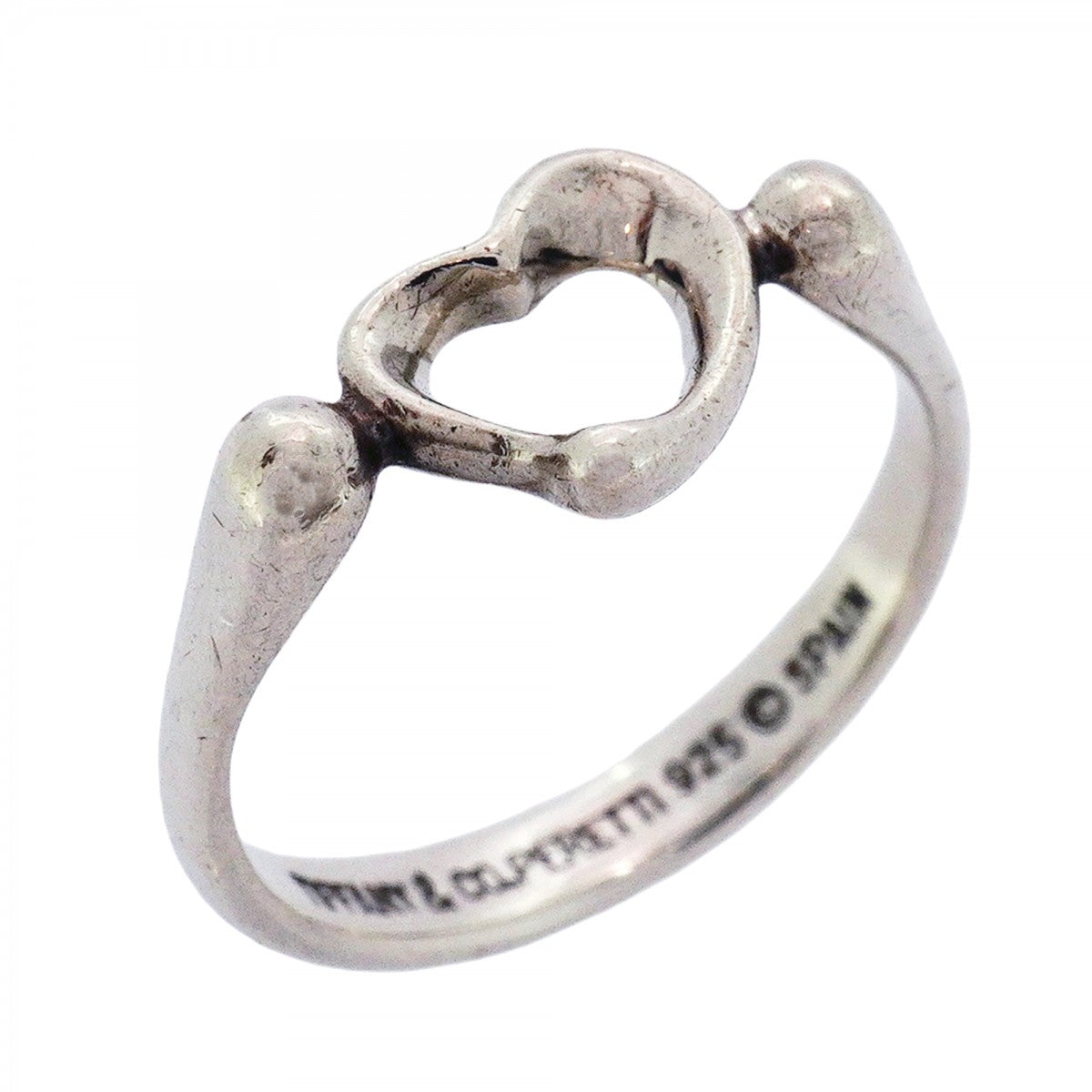 5jpb0482】ティファニー リング オープンハート シルバー925 12号