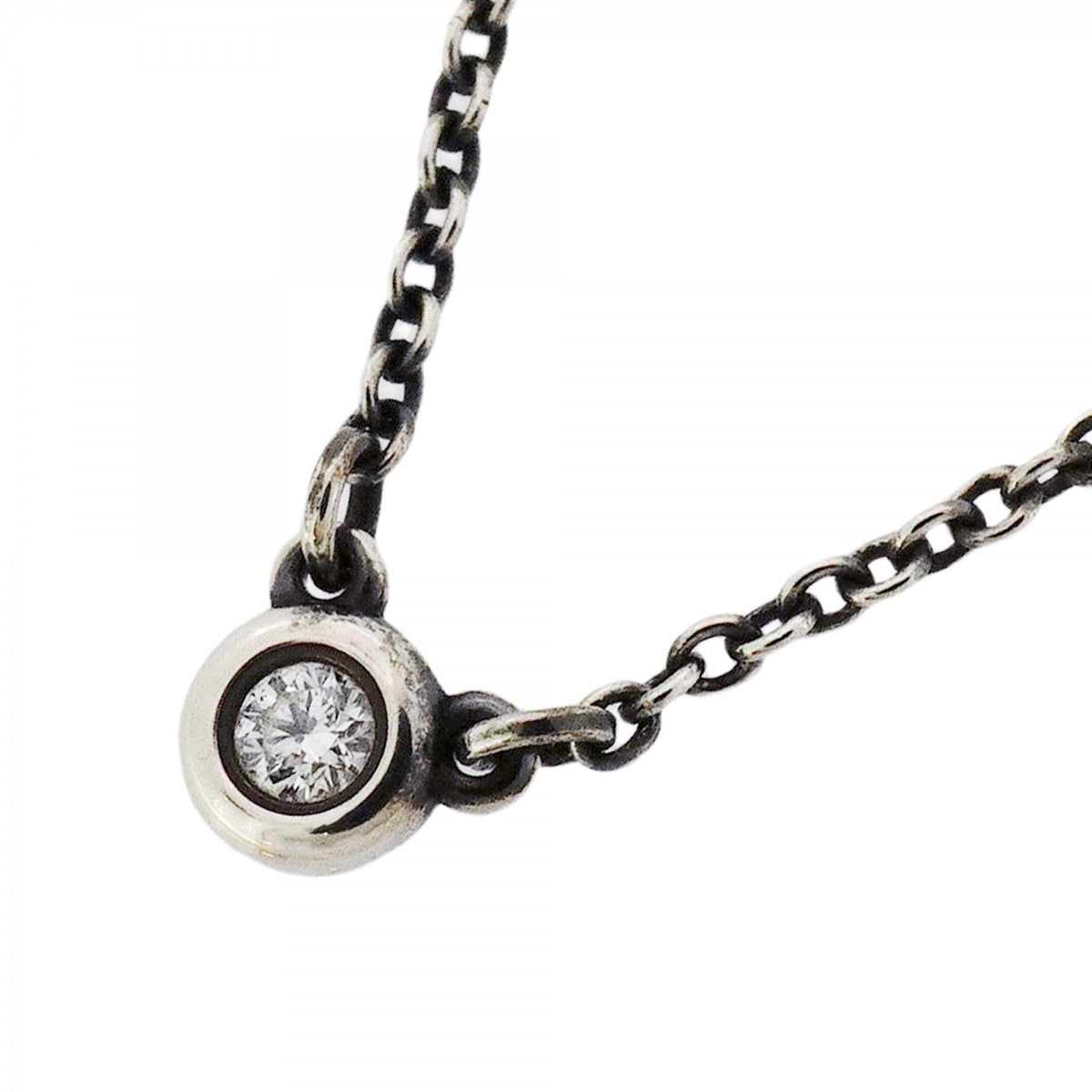 5jpb0534】ティファニー ネックレス バイザヤード 1PD シルバー925