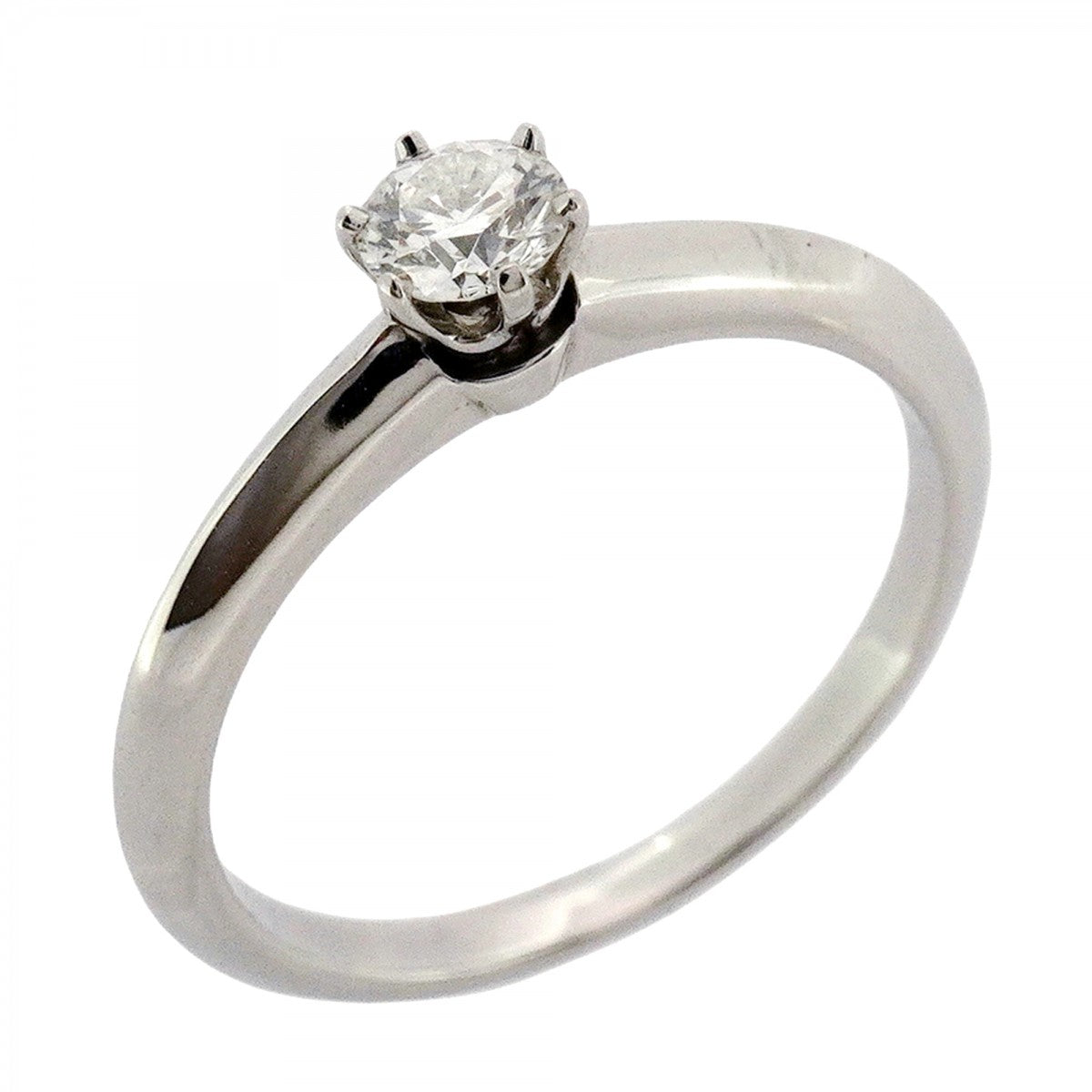5jpb0565】ティファニー リング ソリティア 1PD Pt950 プラチナ