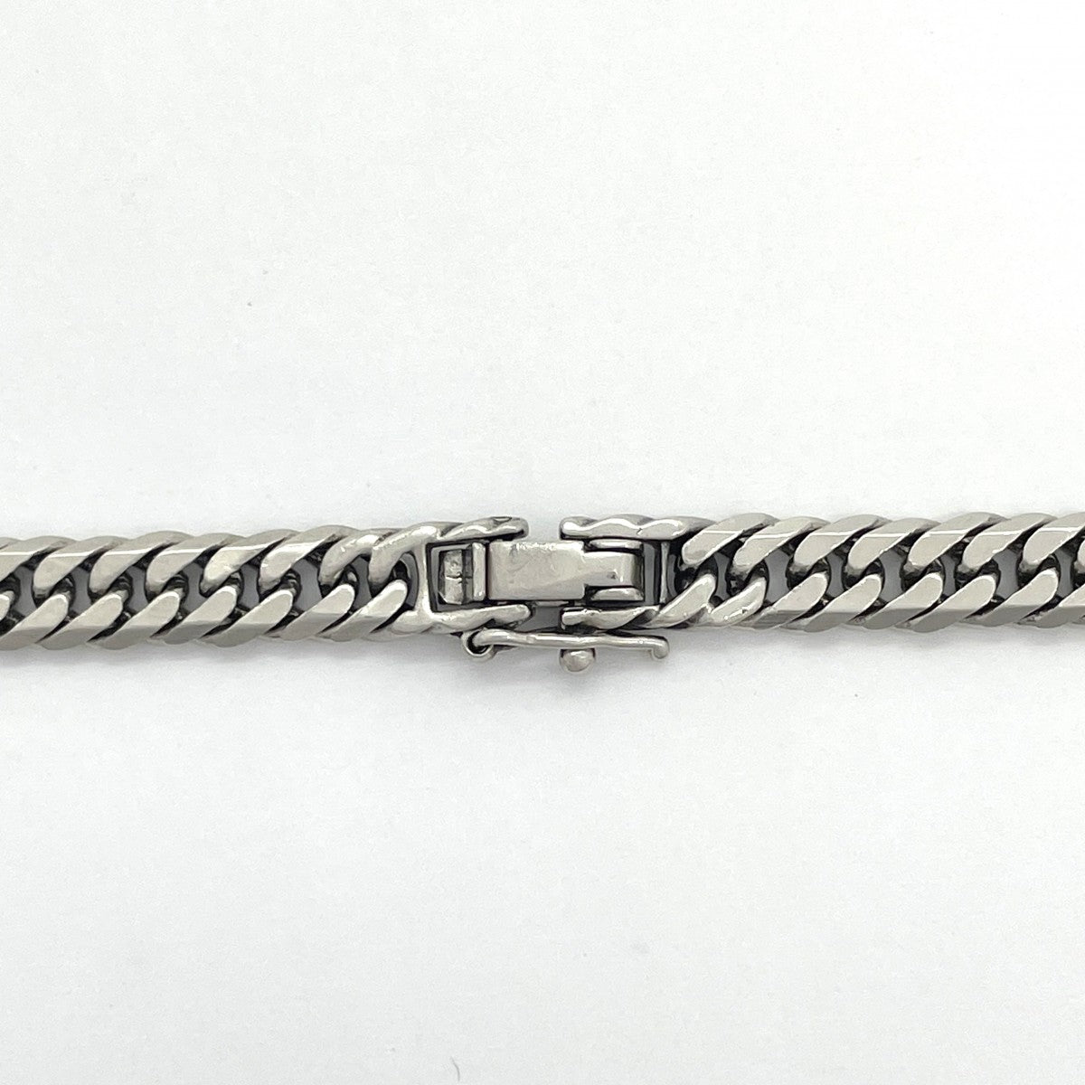 【5khe022】喜平 ネックレス Pt850 プラチナ 6面 ダブル 61.8cm 50.5g キヘイ【中古】メンズ レディース ユニセックス