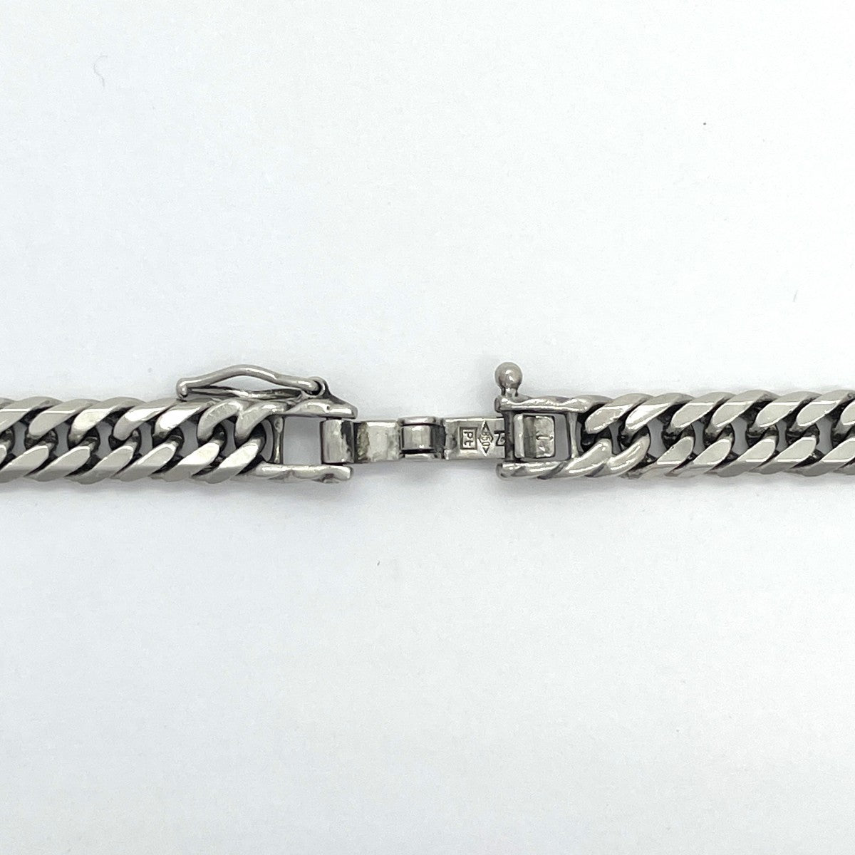 【5khe022】喜平 ネックレス Pt850 プラチナ 6面 ダブル 61.8cm 50.5g キヘイ【中古】メンズ レディース ユニセックス