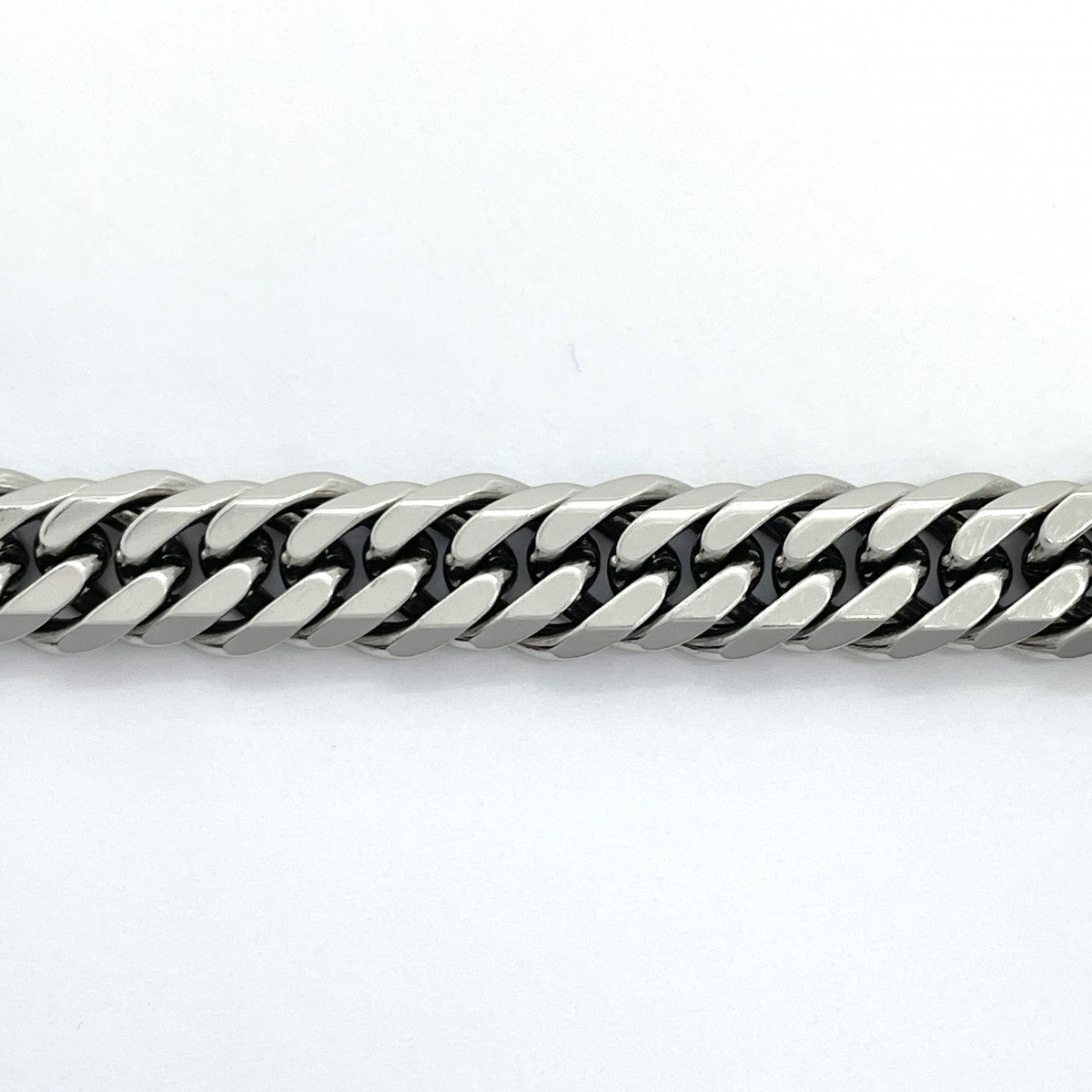 【5khe030】喜平 ブレスレット Pt850 プラチナ 6面 ダブル 21.3cm 53.1g キヘイ【中古】メンズ レディース ユニセックス