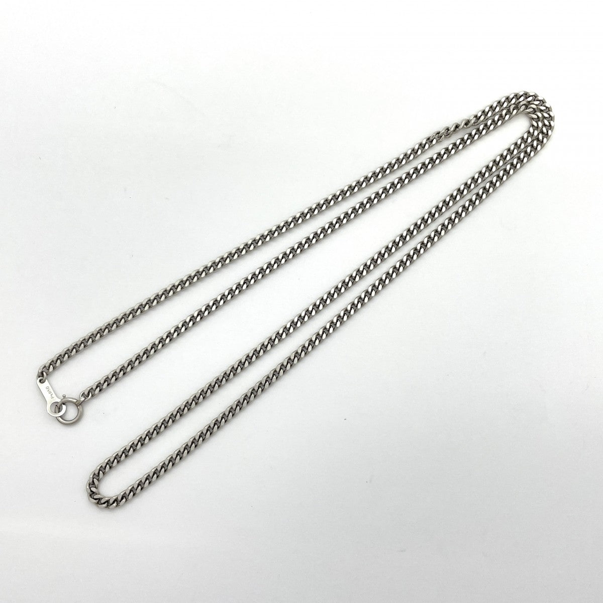 【5khe052】喜平 ネックレス Pt850 プラチナ 2面 シングル 52.1cm 17.3g キヘイ【中古】メンズ レディース ユニセックス