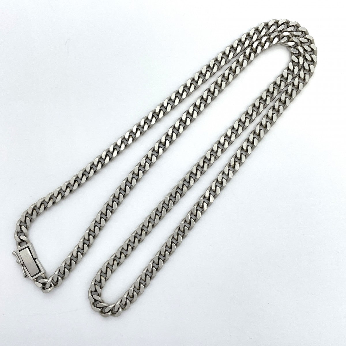 【5khf019】喜平 ネックレス Pt850 プラチナ 2面 シングル 52.2cm 50.2g キヘイ【中古】メンズ レディース ユニセックス