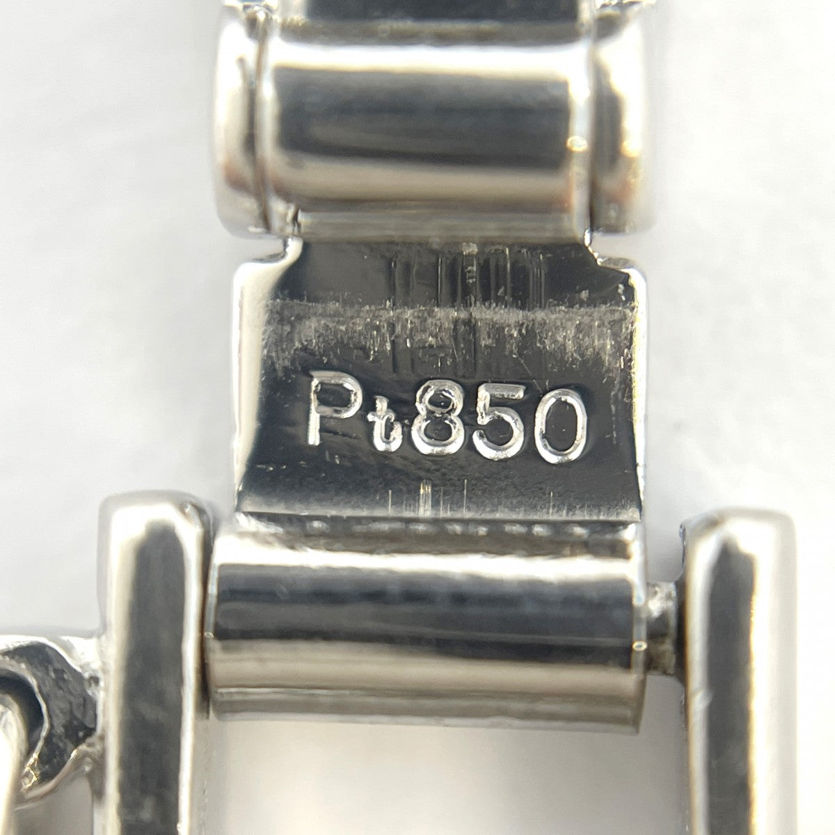【5khf020】喜平 ブレスレット Pt850 プラチナ 6面 ダブル 18.7cm 30.6g キヘイ【中古】メンズ レディース ユニセックス