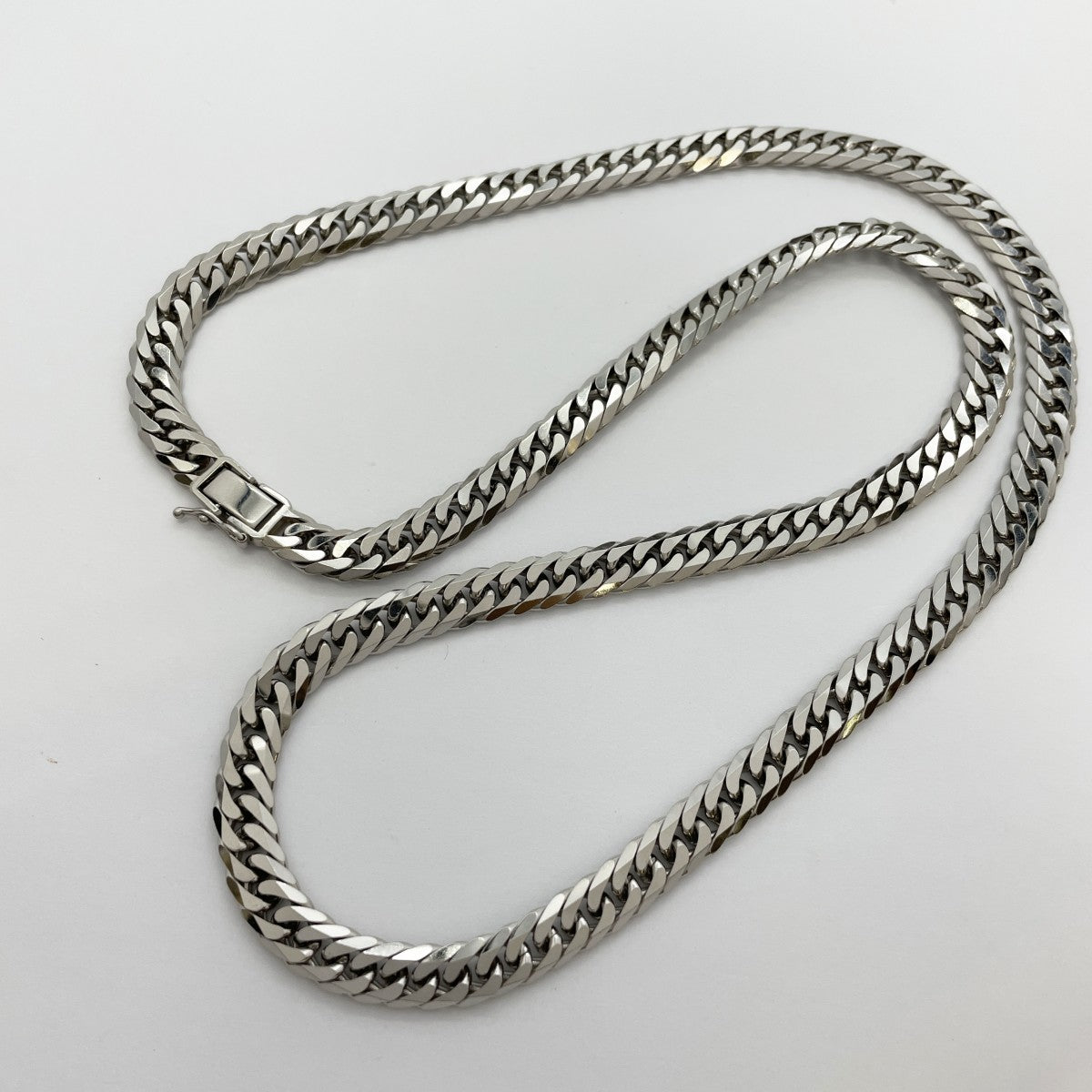 【5khf056】喜平 ネックレス Pt850 プラチナ 6面 ダブル 60.4cm 100.6g キヘイ【中古】メンズ レディース ユニセックス