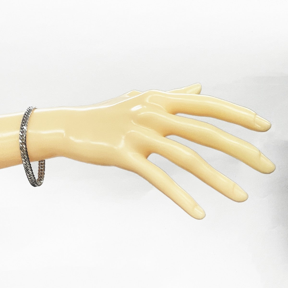 【5khf059】喜平 ブレスレット Pt900 プラチナ 6面 ダブル 19cm 32.2g キヘイ【中古】メンズ レディース ユニセックス