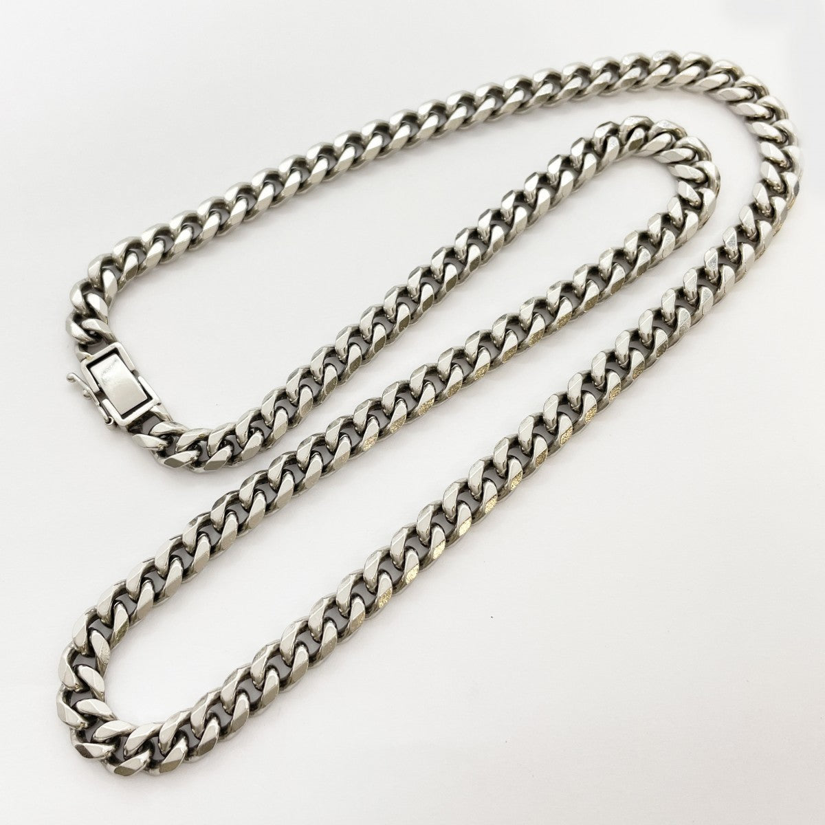 【5khf070】喜平 ネックレス Pt850 プラチナ 8面 シングル 51cm 100.1g キヘイ【中古】メンズ レディース ユニセックス