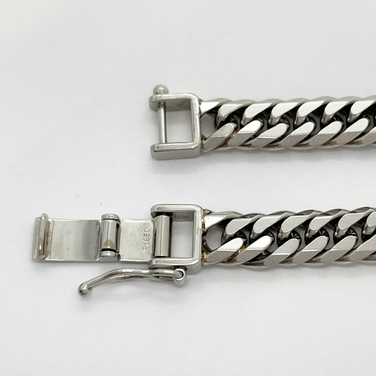 【5khg003】喜平 ブレスレット Pt850 プラチナ 6面 ダブル 17.5cm 26.2g キヘイ【中古】メンズ レディース ユニセックス