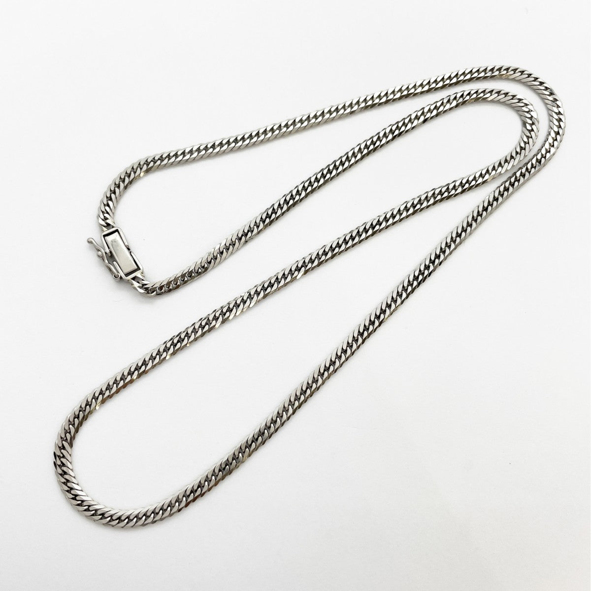【5khg007】喜平 ネックレス Pt850 プラチナ 6面 ダブル 50.3cm 20.5g キヘイ【中古】メンズ レディース ユニセックス