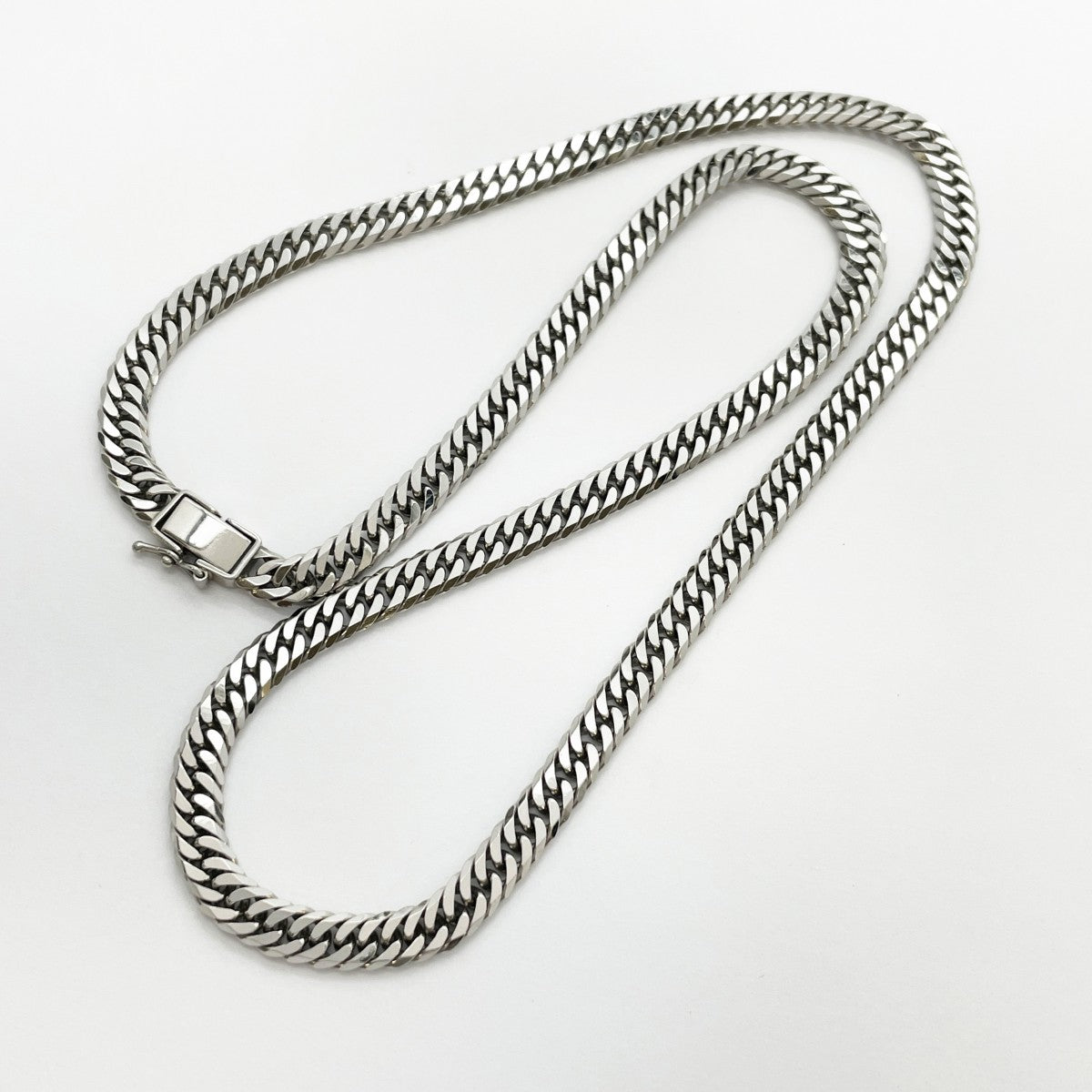 【5khg008】喜平 ネックレス Pt850 プラチナ 6面 ダブル 50.5cm 50.4g キヘイ【中古】メンズ レディース ユニセックス