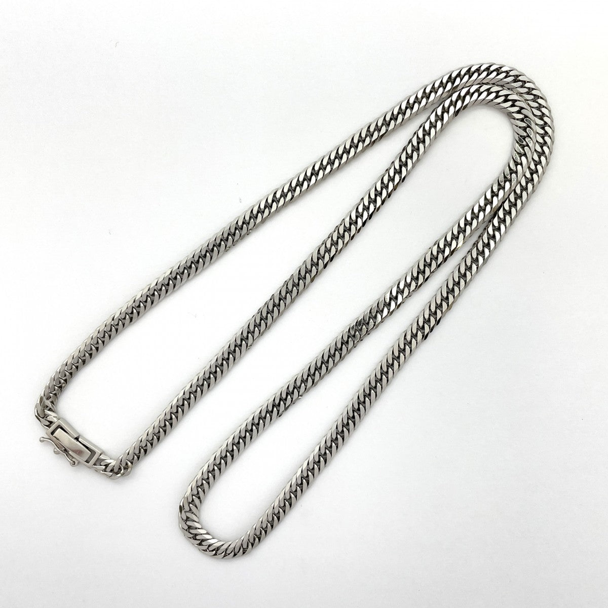 【5khg015】喜平 ネックレス Pt850 プラチナ 6面 ダブル 50.4cm 30.9g キヘイ【中古】メンズ レディース ユニセックス